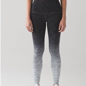 Lululemon Wunder Under High-Rise Tight Ombré Melange Leggings 31’